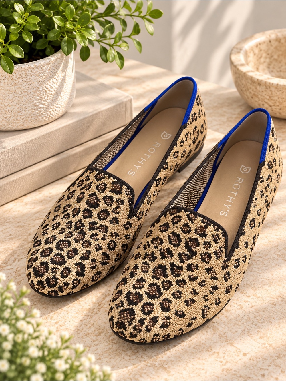 Rothy’s The Loafer Retired Spotted Cheetah Print Size 8.5 #61